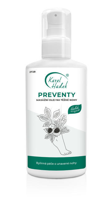PREVENTY - masážny olej na ťažké nohy -100 ml