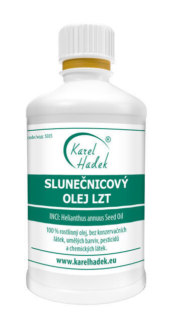 SLNEČNICOVÝ OLEJ LZT - lisovaný za tepla – 500 ml