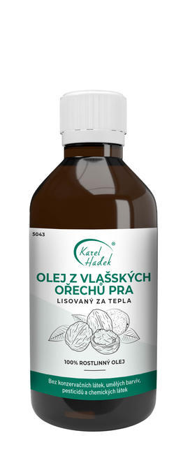VLAŠSKÉ ORECHY PRA - olej lisovaný za studena -115 ml 