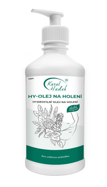 HY – OLEJ NA HOLENIE -hydrofilný olej na holenie 500 ml, dávkovač