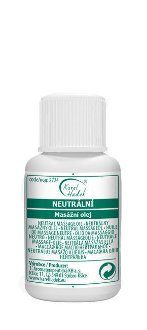 Neutrálny masážny olej  - 20 ml
