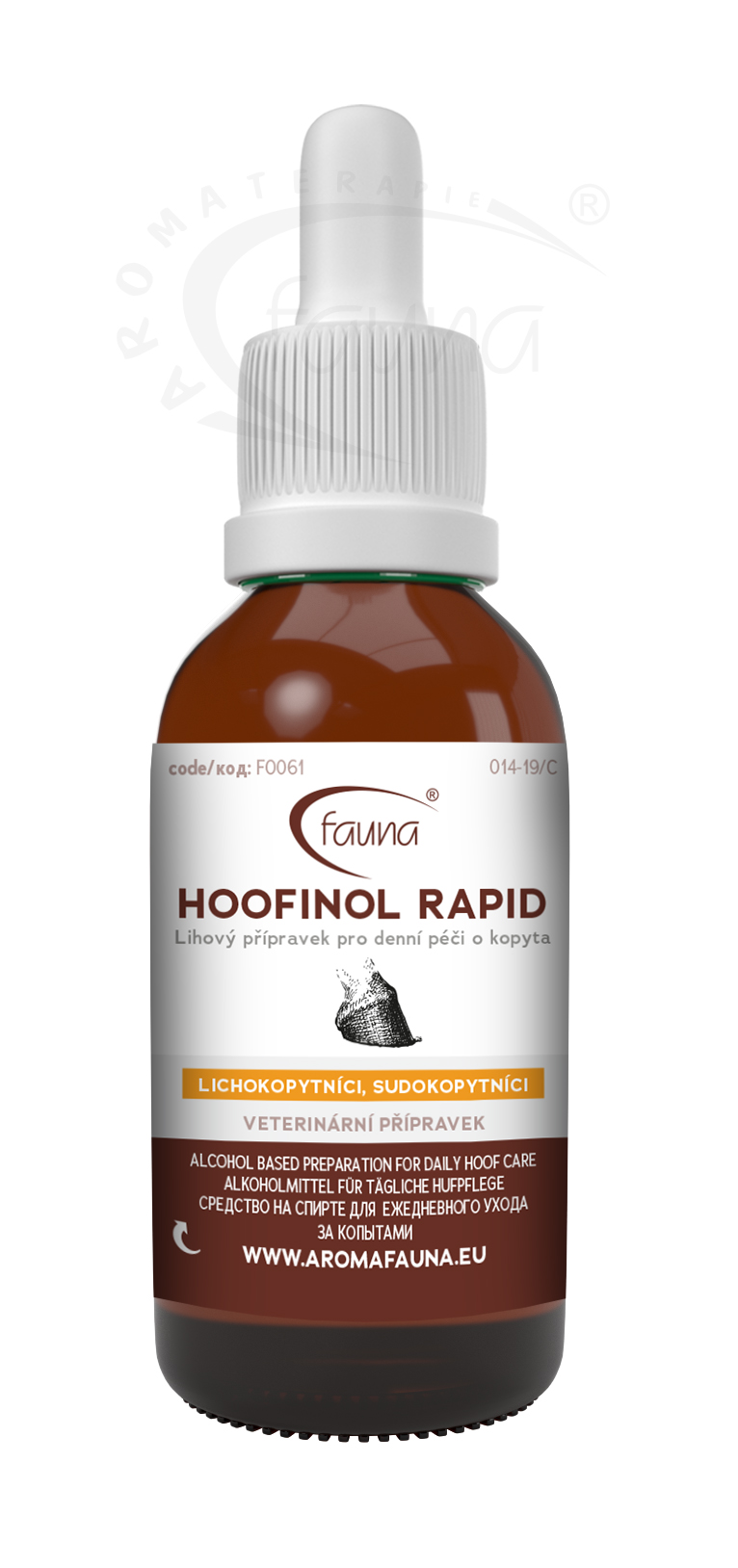 HOOFINOL RAPID - veterinárny prípravok na dezinfekciu kopýt - 50 ml