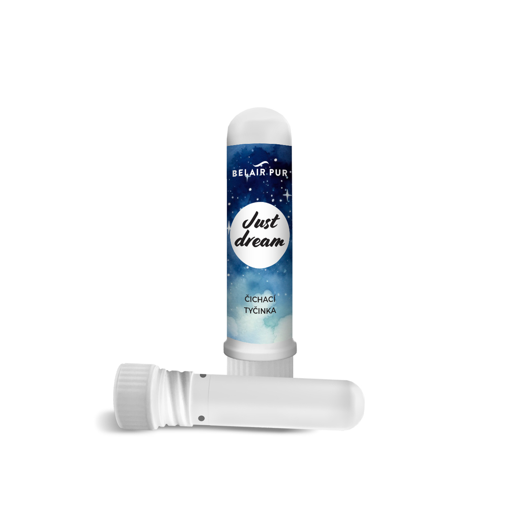 JUST DREAM zmes esenciálnych olejov v inhalačnej tyčinke pre pokojný spánok. 