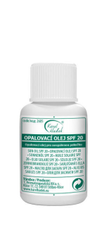 OPALOVACÍ OLEJ SPF 20 - 20 ml