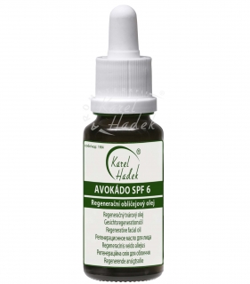 AVOKÁDO SPF6  (UV-filter) - regeneračný tvárový olej s ochranným faktorom -30 ml